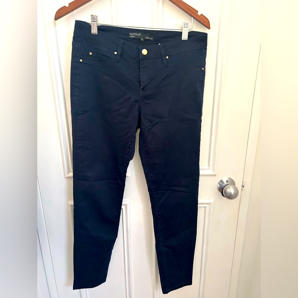 Skinny dress pants like jeans. Navy blue